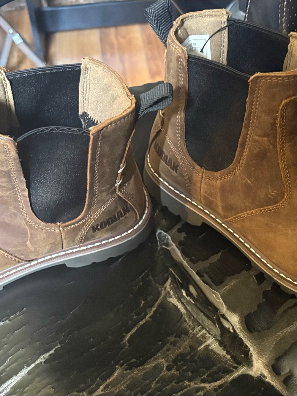 Kodiak Brown Leather Chukka Work Boots
